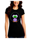 Cute Owl Halloween Juniors Crew Dark T-Shirt-T-Shirts Juniors Tops-TooLoud-Black-Juniors Fitted Small-Davson Sales