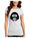 Cute Owl Halloween Juniors T-Shirt-Womens Juniors T-Shirt-TooLoud-White-Juniors Fitted XS-Davson Sales