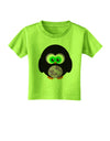 Cute Owl Halloween Toddler T-Shirt-Toddler T-Shirt-TooLoud-Lime-Green-2T-Davson Sales