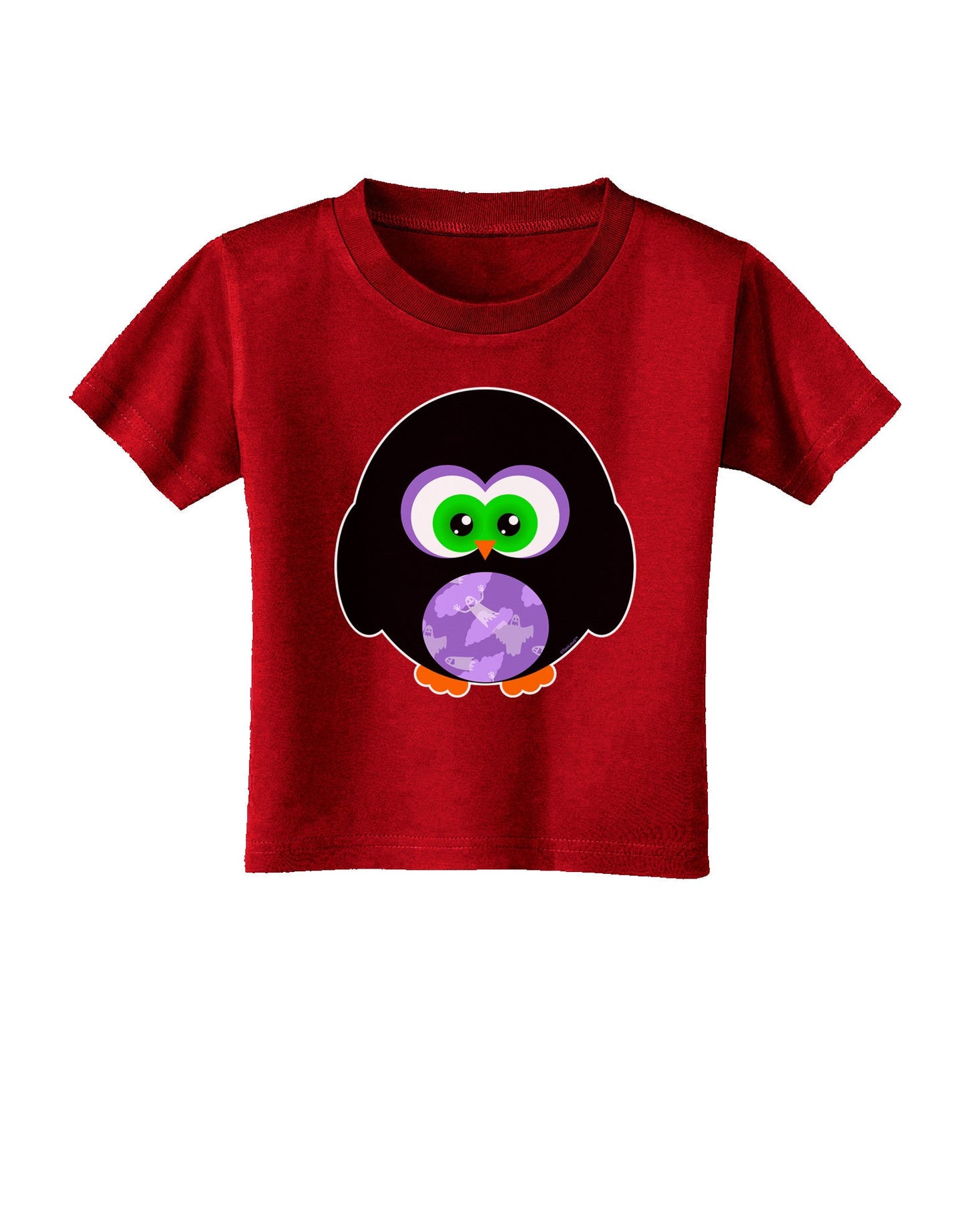 Cute Owl Halloween Toddler T-Shirt Dark-Toddler T-Shirt-TooLoud-Clover-Green-2T-Davson Sales