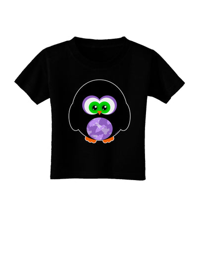 Cute Owl Halloween Toddler T-Shirt Dark-Toddler T-Shirt-TooLoud-Black-2T-Davson Sales