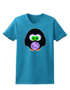 Cute Owl Halloween Womens Dark T-Shirt-TooLoud-Turquoise-X-Small-Davson Sales