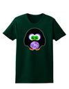 Cute Owl Halloween Womens Dark T-Shirt-TooLoud-Forest-Green-Small-Davson Sales