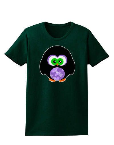 Cute Owl Halloween Womens Dark T-Shirt-TooLoud-Forest-Green-Small-Davson Sales