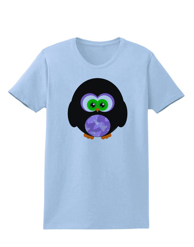 Cute Owl Halloween Womens T-Shirt-Womens T-Shirt-TooLoud-Light-Blue-X-Small-Davson Sales