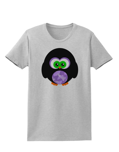 Cute Owl Halloween Womens T-Shirt-Womens T-Shirt-TooLoud-AshGray-X-Small-Davson Sales