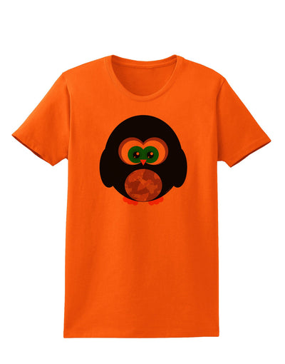 Cute Owl Halloween Womens T-Shirt-Womens T-Shirt-TooLoud-Orange-X-Small-Davson Sales