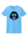 Cute Owl Halloween Womens T-Shirt-Womens T-Shirt-TooLoud-Aquatic-Blue-X-Small-Davson Sales