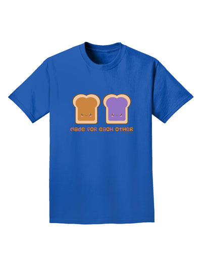 Cute PB and J Design - Made for Each Other Adult Dark T-Shirt by TooLoud-Mens T-Shirt-TooLoud-Royal-Blue-Small-Davson Sales