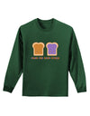 Cute PB and J Design - Made for Each Other Adult Long Sleeve Dark T-Shirt by TooLoud-TooLoud-Dark-Green-Small-Davson Sales