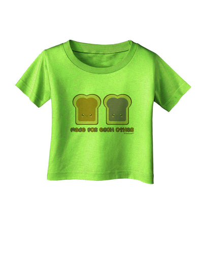 Cute PB and J Design - Made for Each Other Infant T-Shirt by TooLoud-Infant T-Shirt-TooLoud-Lime-Green-06-Months-Davson Sales