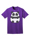 Cute Panda Bear Adult Dark T-Shirt by TooLoud-Mens T-Shirt-TooLoud-Purple-Small-Davson Sales