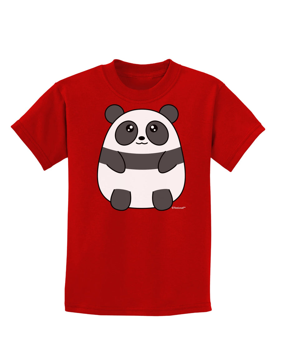 Cute Panda Bear Childrens Dark T-Shirt by TooLoud-Childrens T-Shirt-TooLoud-Black-X-Small-Davson Sales