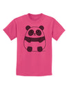 Cute Panda Bear Childrens T-Shirt by TooLoud-Childrens T-Shirt-TooLoud-Sangria-X-Small-Davson Sales