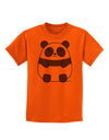 Cute Panda Bear Childrens T-Shirt by TooLoud-Childrens T-Shirt-TooLoud-Orange-X-Small-Davson Sales