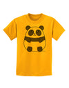 Cute Panda Bear Childrens T-Shirt by TooLoud-Childrens T-Shirt-TooLoud-Gold-X-Small-Davson Sales