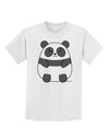 Cute Panda Bear Childrens T-Shirt by TooLoud-Childrens T-Shirt-TooLoud-White-X-Small-Davson Sales