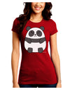 Cute Panda Bear Juniors Crew Dark T-Shirt by TooLoud-T-Shirts Juniors Tops-TooLoud-Red-Juniors Fitted Small-Davson Sales