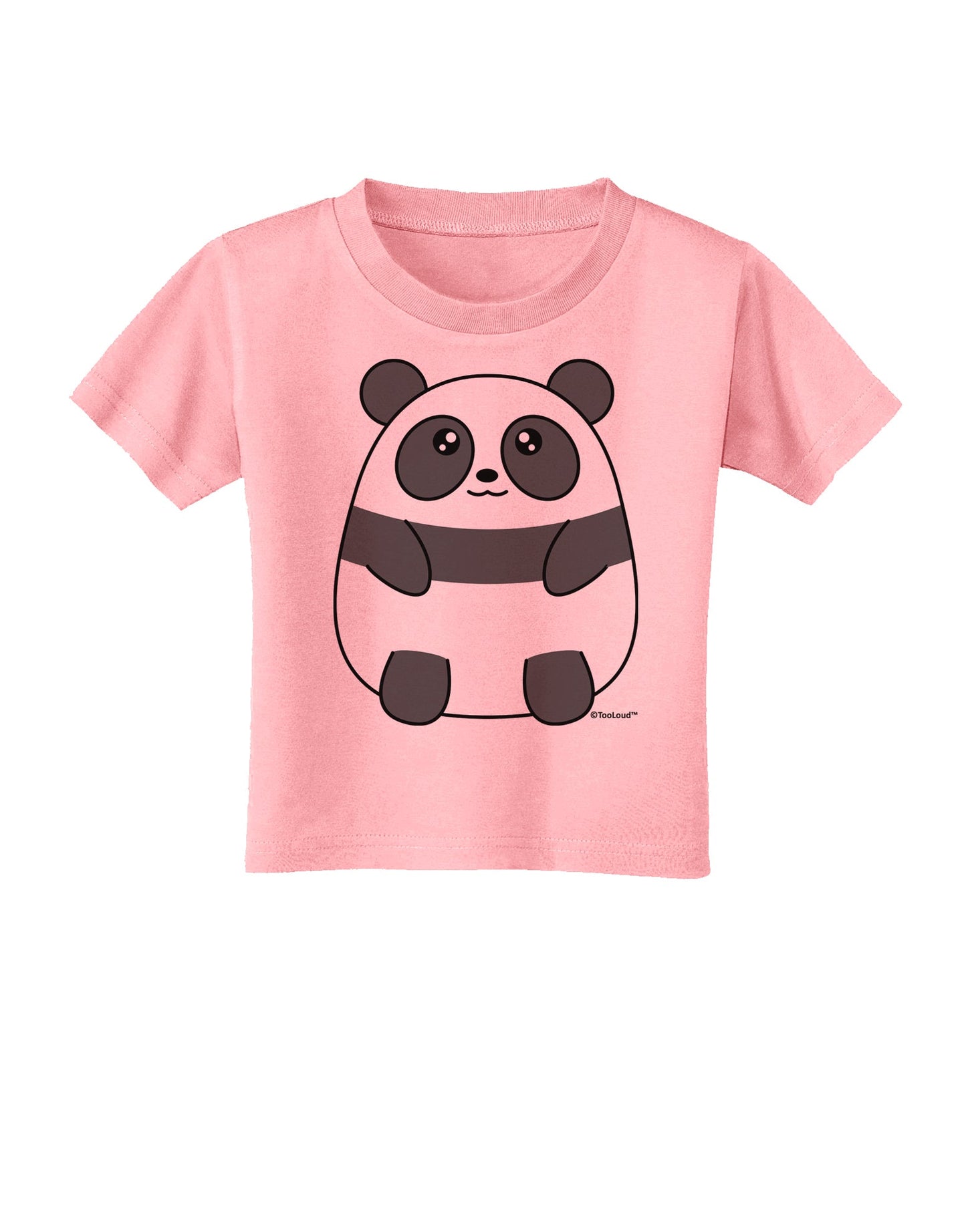 Cute Panda Bear Toddler T-Shirt by TooLoud-Toddler T-Shirt-TooLoud-Candy-Pink-2T-Davson Sales