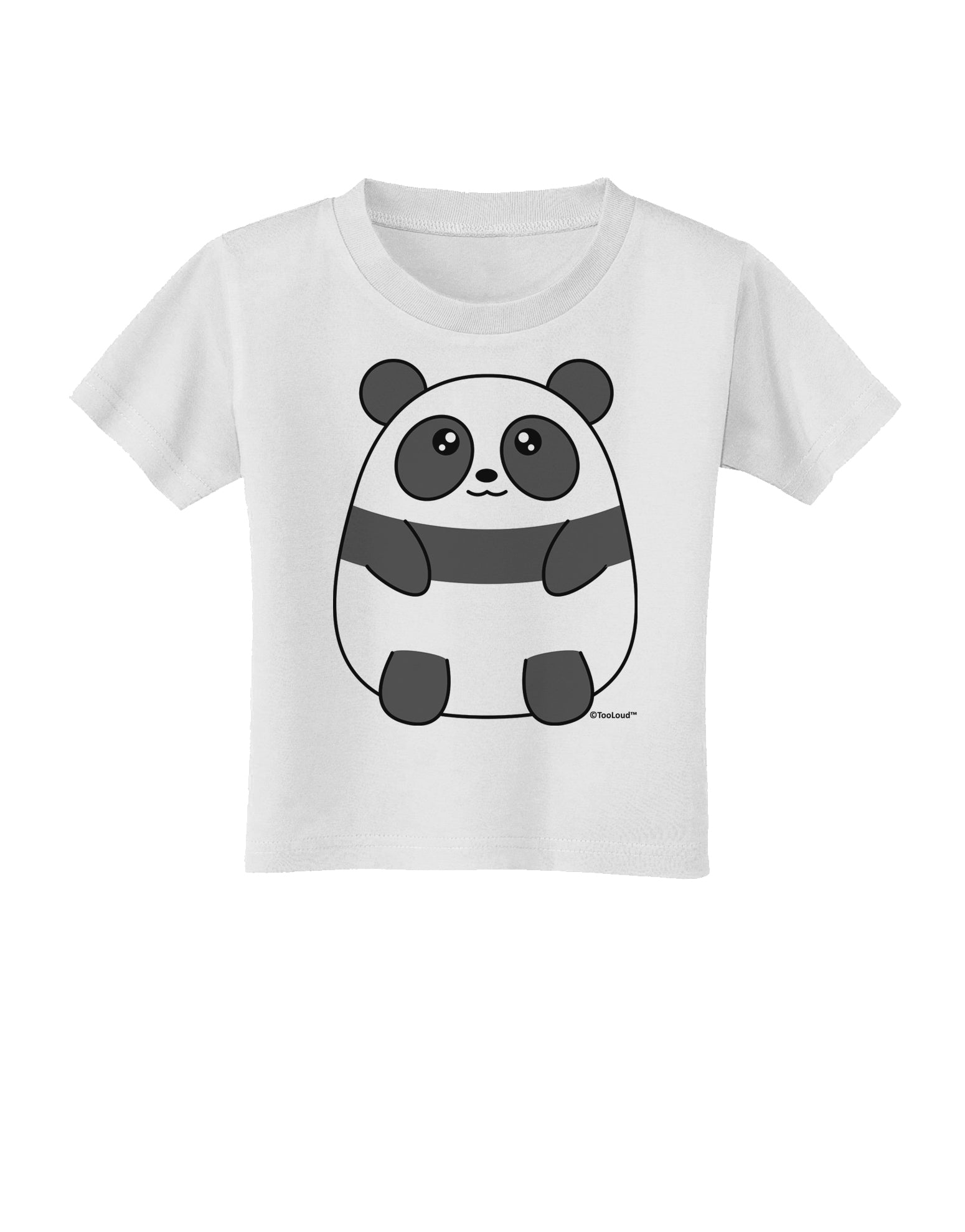 Cute Panda Bear Toddler T-Shirt by TooLoud-Toddler T-Shirt-TooLoud-White-2T-Davson Sales