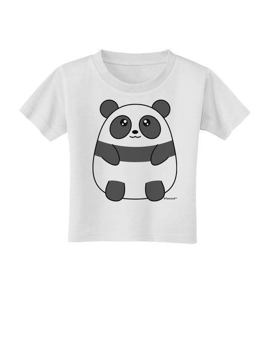 Cute Panda Bear Toddler T-Shirt by TooLoud-Toddler T-Shirt-TooLoud-White-2T-Davson Sales