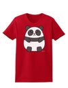 Cute Panda Bear Womens Dark T-Shirt by TooLoud-Womens T-Shirt-TooLoud-Red-X-Small-Davson Sales