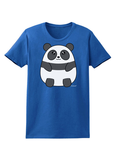 Cute Panda Bear Womens Dark T-Shirt by TooLoud-Womens T-Shirt-TooLoud-Royal-Blue-X-Small-Davson Sales