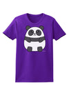 Cute Panda Bear Womens Dark T-Shirt by TooLoud-Womens T-Shirt-TooLoud-Purple-X-Small-Davson Sales