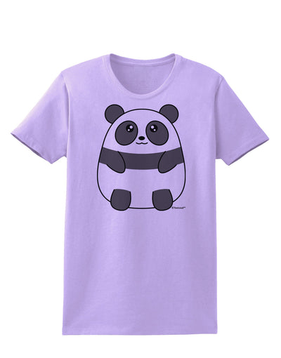 Cute Panda Bear Womens T-Shirt by TooLoud-Womens T-Shirt-TooLoud-Lavender-X-Small-Davson Sales