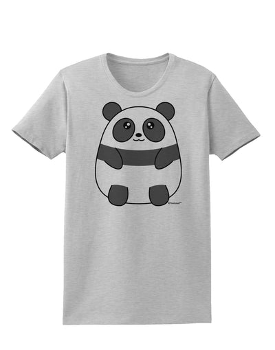 Cute Panda Bear Womens T-Shirt by TooLoud-Womens T-Shirt-TooLoud-AshGray-X-Small-Davson Sales