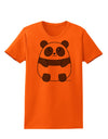 Cute Panda Bear Womens T-Shirt by TooLoud-Womens T-Shirt-TooLoud-Orange-X-Small-Davson Sales