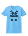 Cute Panda Bear Womens T-Shirt by TooLoud-Womens T-Shirt-TooLoud-Aquatic-Blue-X-Small-Davson Sales