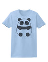 Cute Panda Bear Womens T-Shirt by TooLoud-Womens T-Shirt-TooLoud-Light-Blue-X-Small-Davson Sales