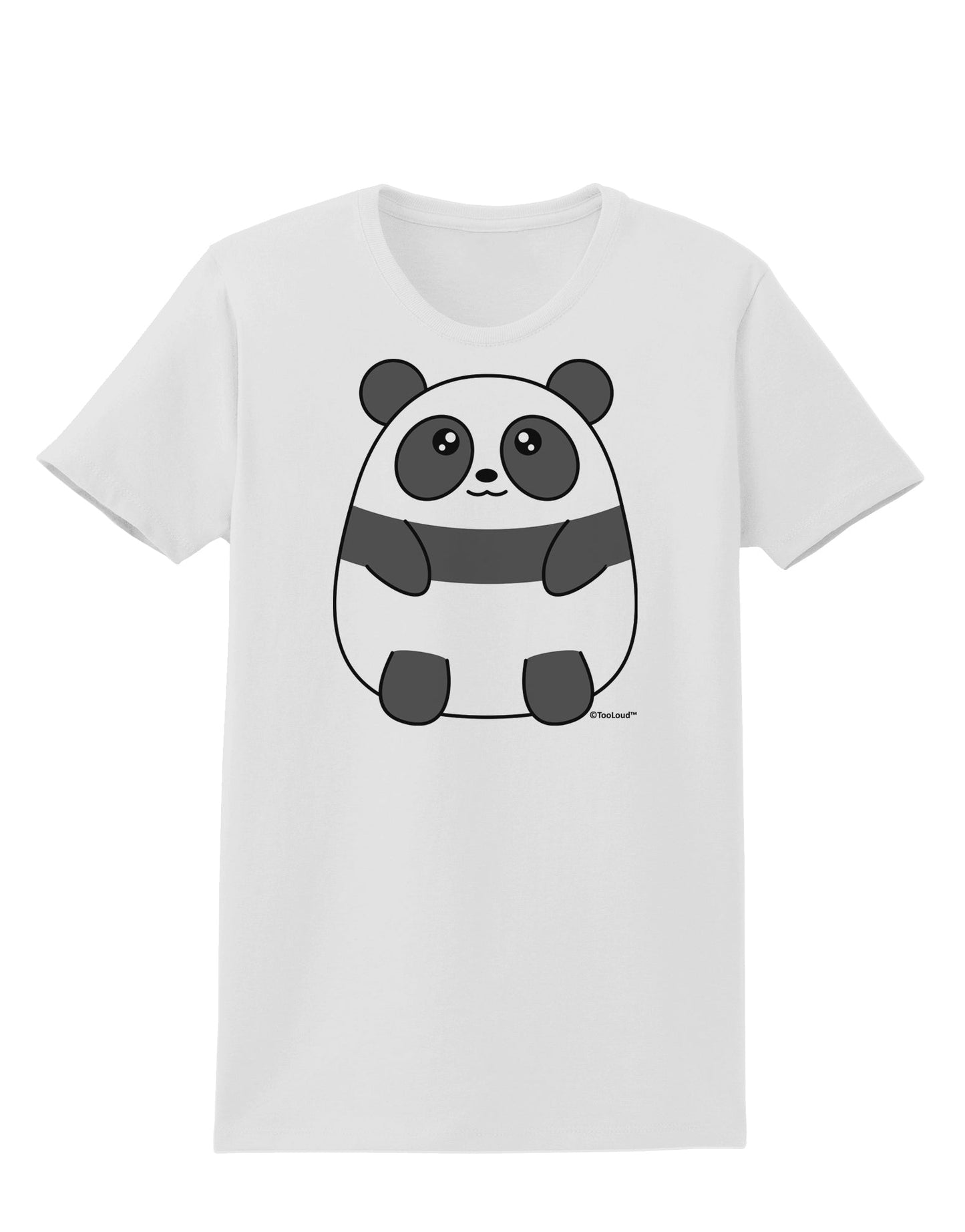 Cute Panda Bear Womens T-Shirt by TooLoud-Womens T-Shirt-TooLoud-White-X-Small-Davson Sales