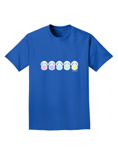 Cute Pastel Bunnies Adult Dark T-Shirt by TooLoud-Mens T-Shirt-TooLoud-Royal-Blue-Small-Davson Sales