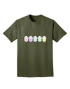 Cute Pastel Bunnies Adult Dark T-Shirt by TooLoud-Mens T-Shirt-TooLoud-Military-Green-Small-Davson Sales