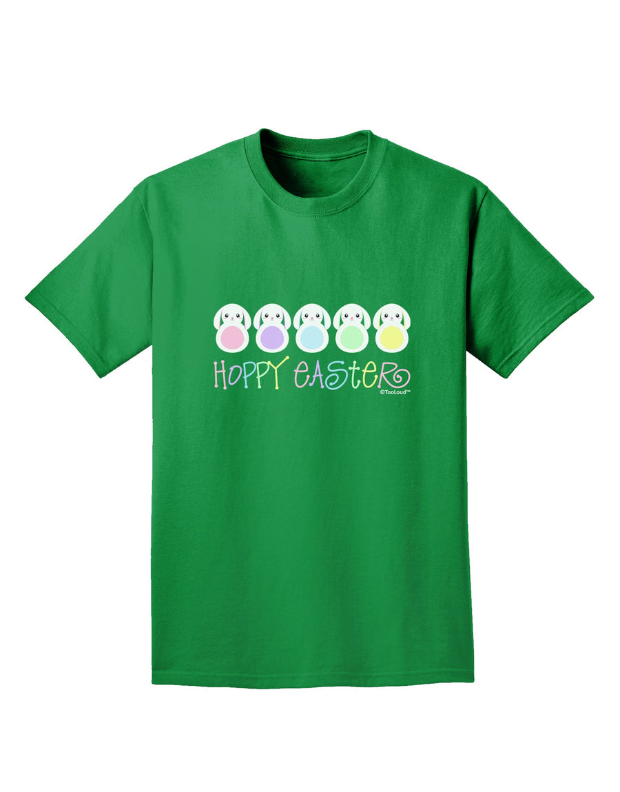 Cute Pastel Bunnies - Hoppy Easter Adult Dark T-Shirt by TooLoud-Mens T-Shirt-TooLoud-Purple-Small-Davson Sales