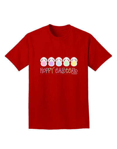 Cute Pastel Bunnies - Hoppy Easter Adult Dark T-Shirt by TooLoud-Mens T-Shirt-TooLoud-Red-Small-Davson Sales