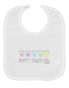 Cute Pastel Bunnies - Hoppy Easter Baby Bib by TooLoud