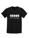 Cute Pastel Bunnies - Hoppy Easter Childrens Dark T-Shirt by TooLoud-Childrens T-Shirt-TooLoud-Black-X-Small-Davson Sales