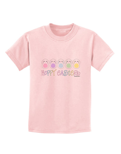 Cute Pastel Bunnies - Hoppy Easter Childrens T-Shirt by TooLoud-Childrens T-Shirt-TooLoud-PalePink-X-Small-Davson Sales