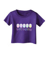 Cute Pastel Bunnies - Hoppy Easter Infant T-Shirt Dark by TooLoud-Infant T-Shirt-TooLoud-Purple-06-Months-Davson Sales