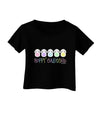 Cute Pastel Bunnies - Hoppy Easter Infant T-Shirt Dark by TooLoud-Infant T-Shirt-TooLoud-Black-06-Months-Davson Sales