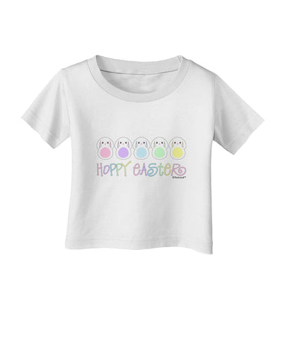 Cute Pastel Bunnies - Hoppy Easter Infant T-Shirt by TooLoud-Infant T-Shirt-TooLoud-White-06-Months-Davson Sales