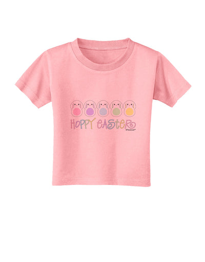 Cute Pastel Bunnies - Hoppy Easter Toddler T-Shirt by TooLoud-Toddler T-Shirt-TooLoud-Candy-Pink-2T-Davson Sales