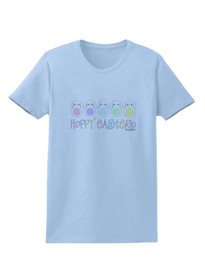 Cute Pastel Bunnies - Hoppy Easter Womens T-Shirt by TooLoud-Womens T-Shirt-TooLoud-Light-Blue-X-Small-Davson Sales