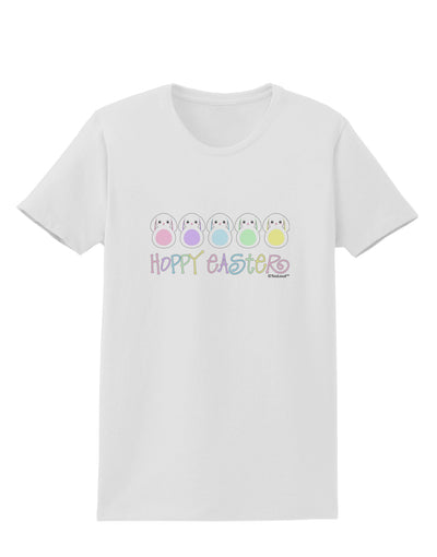 Cute Pastel Bunnies - Hoppy Easter Womens T-Shirt by TooLoud-Womens T-Shirt-TooLoud-White-X-Small-Davson Sales