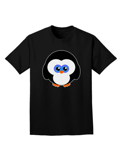 Cute Penguin Christmas Adult Dark T-Shirt-Mens T-Shirt-TooLoud-Black-Small-Davson Sales