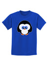 Cute Penguin Christmas Childrens Dark T-Shirt-Childrens T-Shirt-TooLoud-Royal-Blue-X-Small-Davson Sales