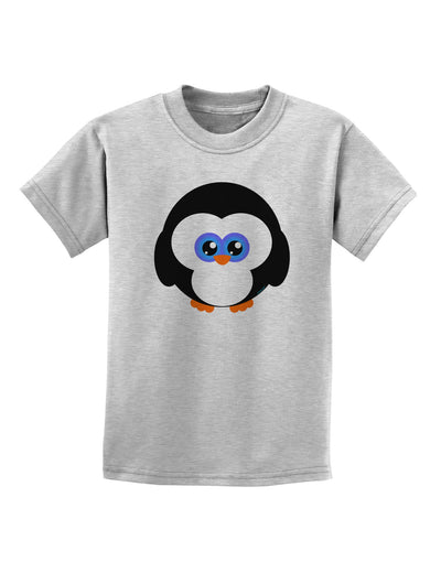 Cute Penguin Christmas Childrens T-Shirt-Childrens T-Shirt-TooLoud-AshGray-X-Small-Davson Sales